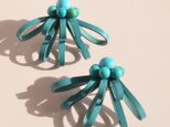 Sucre【レザーピアス/イヤリング】"turquoise"
