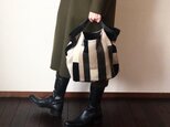 くたくたBag テトリス柄　ブラックの画像