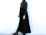 楊柳キャミソールワンピース　ブラック