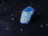 Y様専用　銀河の鉱石　ビーズ刺繍ブローチ   4点の画像
