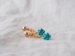 Twist Ring Earring（Turquoise Particles）の画像