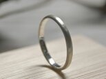 つや消し シルバープレーンリング 2.5mm幅 マット シルバー950｜SILVER RING 指輪 シンプル｜202の画像