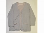 layered cardigan (light gray)