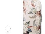 【両面デザイン】 iphoneケース 手帳型 レザーカバー（花柄）モダンフラワー ボタニカル11/11pro　ウサギとリスの画像