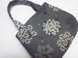 カルミアの花（濃ブルーグレー）　まるまるトート