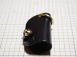 ルガトショルダーのキーケース　スマートキー対応　真鍮金具　ブラックの画像
