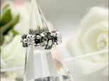 スワロフスキー Black Diamond Ring【スワロフスキー（ブラックダイヤモンド）/ジルコニア ビーズリング】の画像