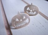 Jack-o-Lantern Stud Earringsの画像