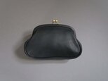 ・・K様ご予約作品・・gama purse (black)の画像