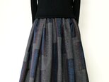 大島紬リメイク＊タックスカート