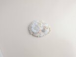 刺繍ブローチ White Cloud 3の画像