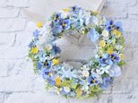 受注制作　spring　blue　&　violet：little　flowers　wreathの画像