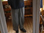 久留米絣スラッシュポケットのパンツの画像