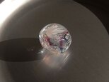 くらげ球・ラベンダー・ガラス製・とんぼ玉の画像