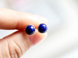 COOL ラピスラズリののスタッドピアス イヤリング 12月誕生石