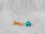 【na様専用】Twist Ring Earring（Turquoise Particles）の画像