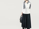 楽なのにきちんと見える 上質ポンチ フォーマルOK ロングスカート 4色 黒/白/ベージュ他|CORALIE-SK