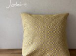 [再販]cushion cover[手織りクッションカバー]　イエローの画像