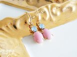 Rock Candy Earrings /Milky Pink-の画像