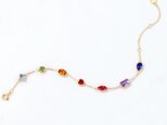 ＜受注制作＞ブレスレット　カラフル　シルバー925　ジルコニア 0154