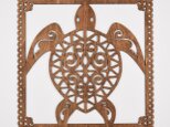 ビッグウッドフレーム「海亀」（木の壁飾り）の画像