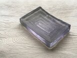 ソープディッシュsquare(グレーx紫苑色)の画像