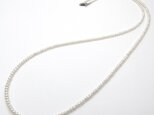 本真珠ロングネックレス 80cm ベビーパール 極小粒 3mm 淡水 卒業入学 結婚式 70cm 85cm 90cm 120cm