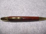 紅木　ガラスコート仕上げ　ロングパトリオットボールペン  希少材