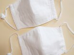 再販いたしました!綿100% 国産ガーゼ 立体マスク ホワイト 2枚セット