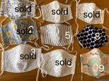 即納、立体マスク、ハーフリネン、バニラン、刺繍レース2セットの画像
