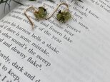 14kgf　Green Tourmaline グリーンブーケピアス