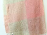 手織り・草木染め リネン大判ストール　の画像