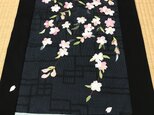 ヴィンテージ着物のタペストリー　さくら開花しましたの画像