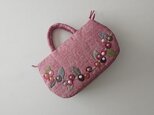corocoro flower applique bag  (M)