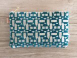 モロッカン生地で作った幾何学模様のポーチ　アドラブル
