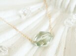 14KGF pastel stoneネックレス(green)の画像