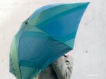 【晴雨兼用 軽量 折りたたみ傘】 repel. Portable umbrella -Green Peacock-の画像