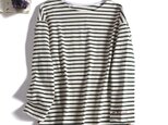 ★サンプルセール60%off★24時間以内に発送★ストライプブラウス　トップス　コットン100％f31