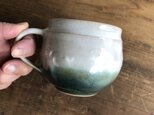 丸マグ　糠白/緑