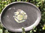 kakiotoshi black 豆皿　－　タンポポの画像