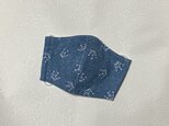 お子様用立体マスク デニム風クラウン
