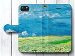 【ファン ゴッホ 雷雲の下の麦畑】スマホケース手帳型 全機種対応 iPhone11 iPhoneXR