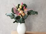 【母の日】花瓶とブーケのgift set（ピンク）の画像
