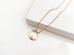 Cubic Zirconia circle necklaceの画像