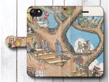 【北澤楽天 りすのやどや 1916】スマホケース手帳型 全機種対応 iPhone11 iPhoneXRの画像