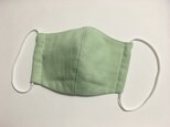 大人用立体マスク 無地 グリーン濃いめ