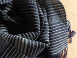 【手織り】コットンとシルクウールのストールの画像