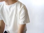 pablo cotton/center back tshirt / white/size1・2の画像
