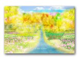 「春の円舞曲」　ほっこり癒しのイラストポストカード2枚組　No.1045の画像