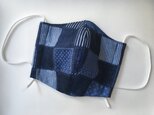 大人用(大きめ)立体マスク デニムパッチ 濃いめ